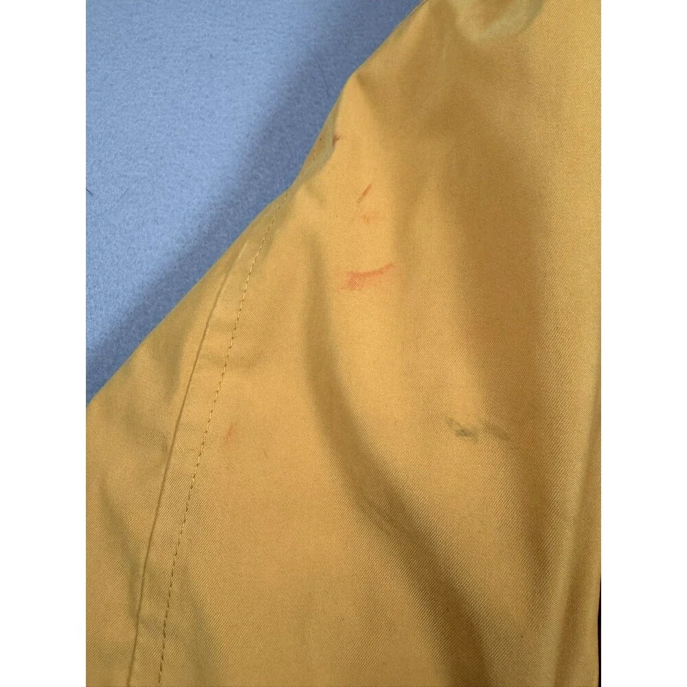 Medium Vintage Newport Harbor Mustard Yellow Bomber Jacket Sunglass pocket